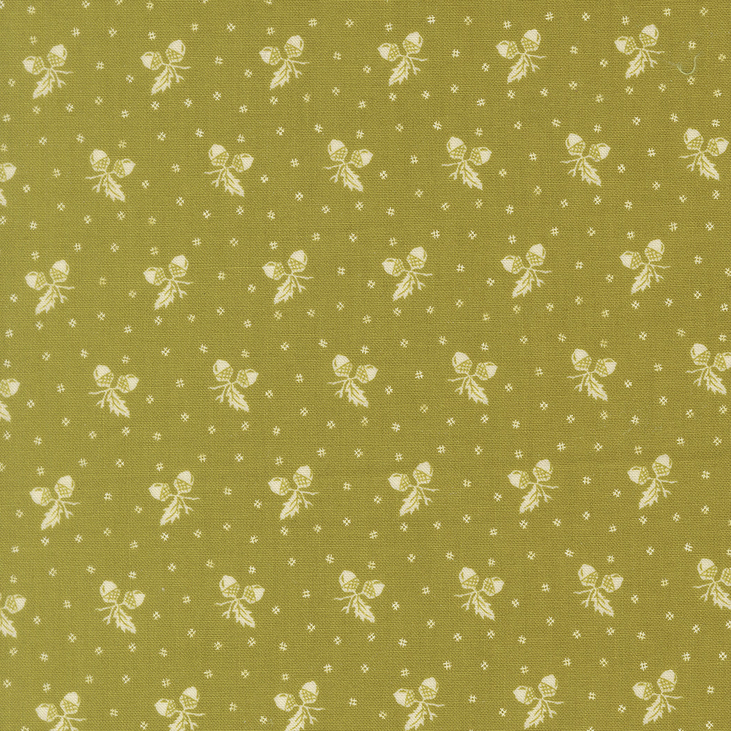 PRESALE Butternut and Sage Acorn Medley Sage Yardage by Fig Tree & Co for Moda Fabrics | 35445 13