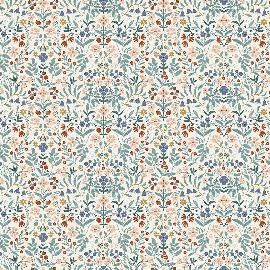 PRESALE Before the Bloom Iris Cream Yardage Danelys Sidron for Riley Blake Designs | C18064-CREAM