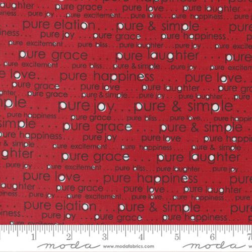 Vintage Red Pure and Simple Yardage by Sweetwater for Moda Fabrics | 55651 22