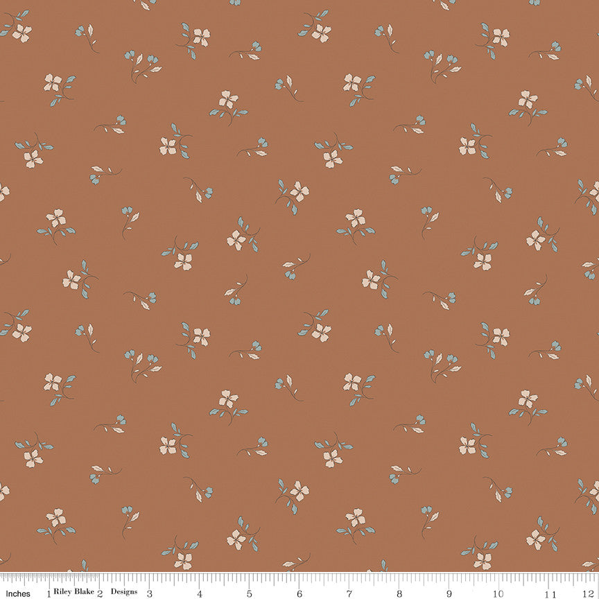 PRESALE Charmed & Treasured Iris Clay Yardage by Kassidy Grace for Riley Blake Designs | C18162-CLAY