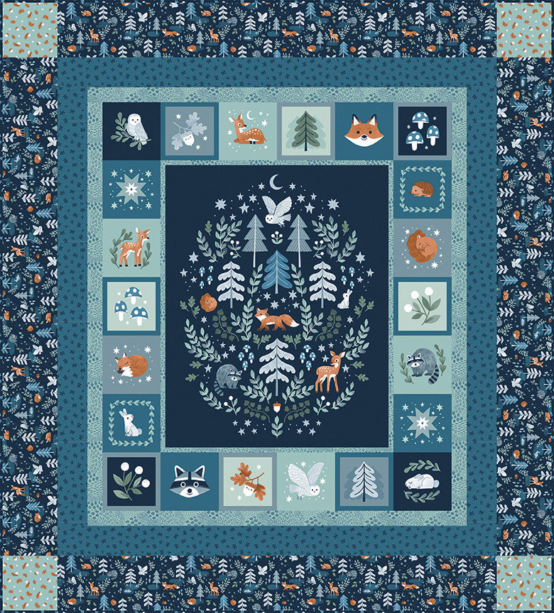 Twilight Creatures Panel Quilt Boxed Kit by Natàlia Juan Abelló for Riley Blake Designs | KT-15360