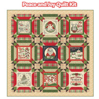 PRESALE Peace and Joy Custom Quilt Kit With Holiday Cheer by Stacy Iest Hsu | Quilt Size  63” x 63”