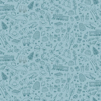 PRESALE Utah Tonal Blue Yardage by Kelsey Carlson for Riley Blake Designs | C17022-BLUE