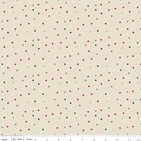 PRESALE Christmas Time Dots Linen Yardage by Dani Mogstad for Riley Blake Designs | C17825-LINEN