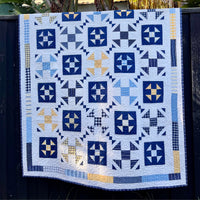 PRESALE Nocturne Custom Quilt Kit With Summer Solstice Wovens by Pieces to Treasure for Moda Fabrics | Quilt Size 61" x 81"