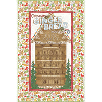PRESALE Gingerbread Mills Panel Custom Quilt Kit With Gingerbread by J. Wecker Frisch for Riley Blake Designs | Quilt Size 37 1/2" x 57 1/2" | FREE PATTERN