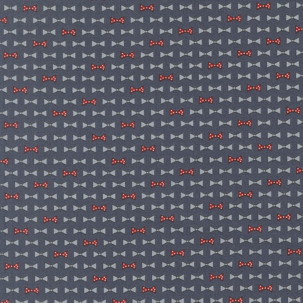 PRESALE Independence Day Bowties Indigo Yardage by Sweetwater for Moda Fabrics | 55725 14