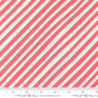 PRESALE Funny Valentine Stripes Coral Yardage by Lizzy House for Moda Fabrics | 37146 11