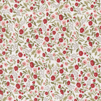 PRESALE Berry And Pine Christmas Posies Snow Yardage by Lella Boutique for Moda Fabrics | 5241 11