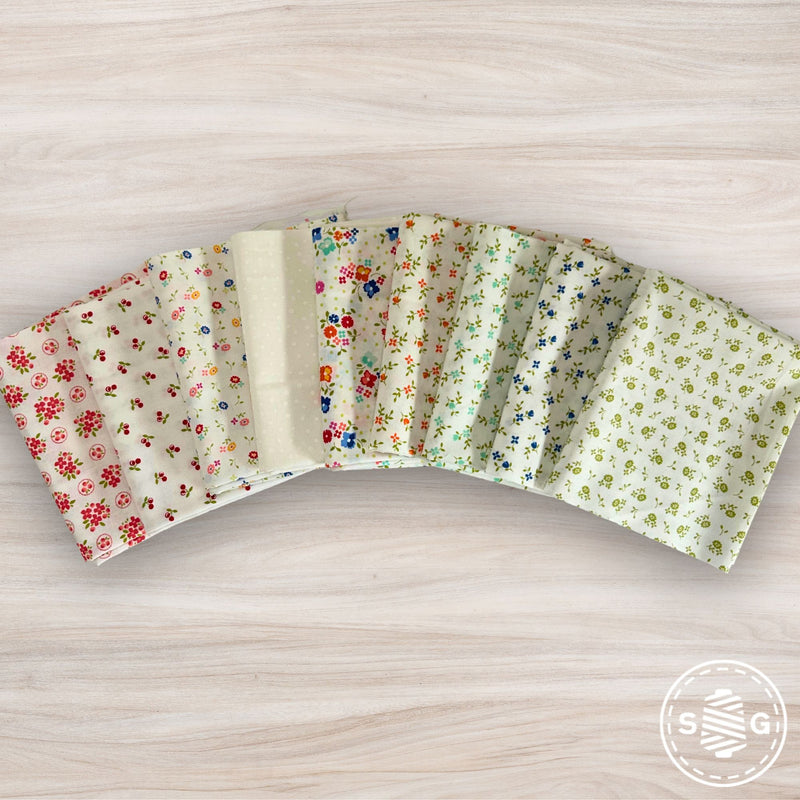 Cali & Co Custom Fat Quarter Low Volume Bundle by Corey Yoder for Moda Fabrics | Curated Bundle 8 FQs