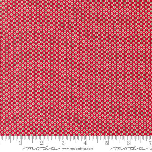 Kitty Christmas Berry Polka Dots Yardage by Urban Chiks for Moda Fabrics | 31204 12 | Cut Options