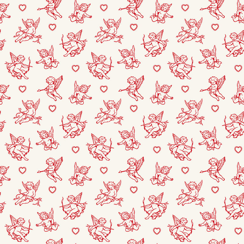 Letters to Cupid Cupids Cream Yardage by My Mind's Eye for Riley Blake Designs | C16982-CREAM