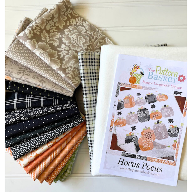 Hocus Pocus Quilt Kit using The Pattern Basket's Pattern | 52" x 65 1/2" Finished Size