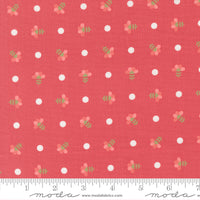PRESALE In The Garden Dotted Sprig Strawberry Yardage by Corey Yoder for Moda Fabrics| 29232 12