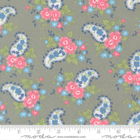 A Cat Named Stitch Sweet Paisley Grey Yardage by Camille Roskelley for Moda Fabrics | 55346 16