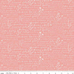 Albion Pink Text Yardage by Amy Smart for Riley Blake Designs | C14595 PINK
