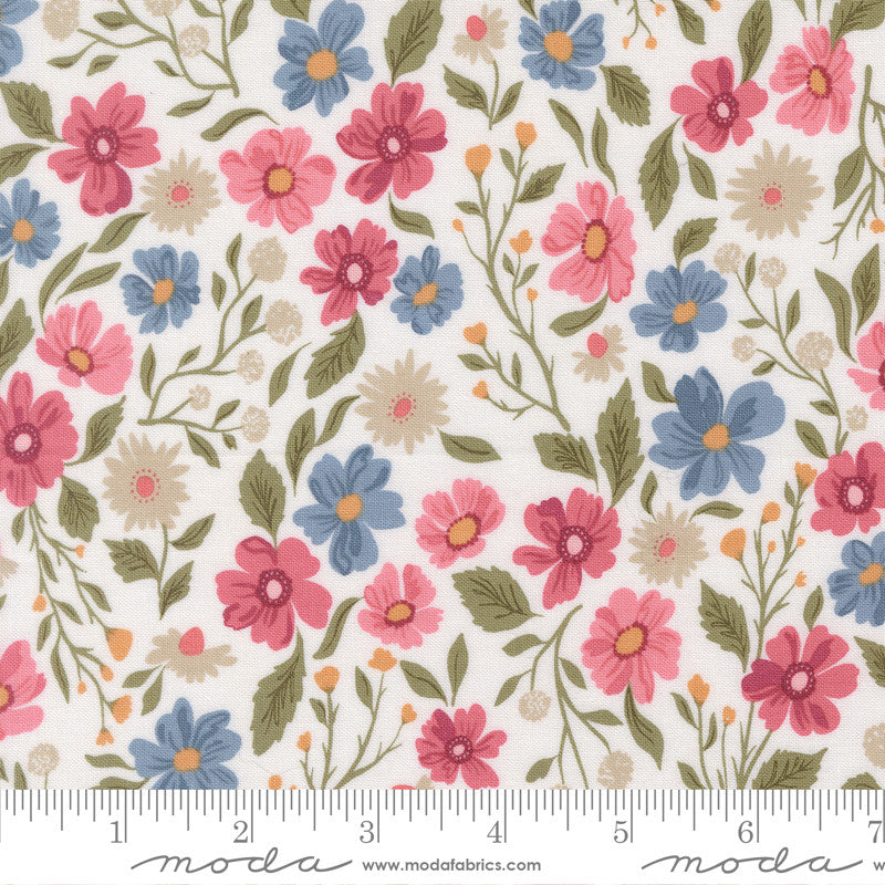 PRESALE Wild Honey Wildflower Dance Daisy Yardage by Lella Boutique for Moda Fabrics | 5250 11