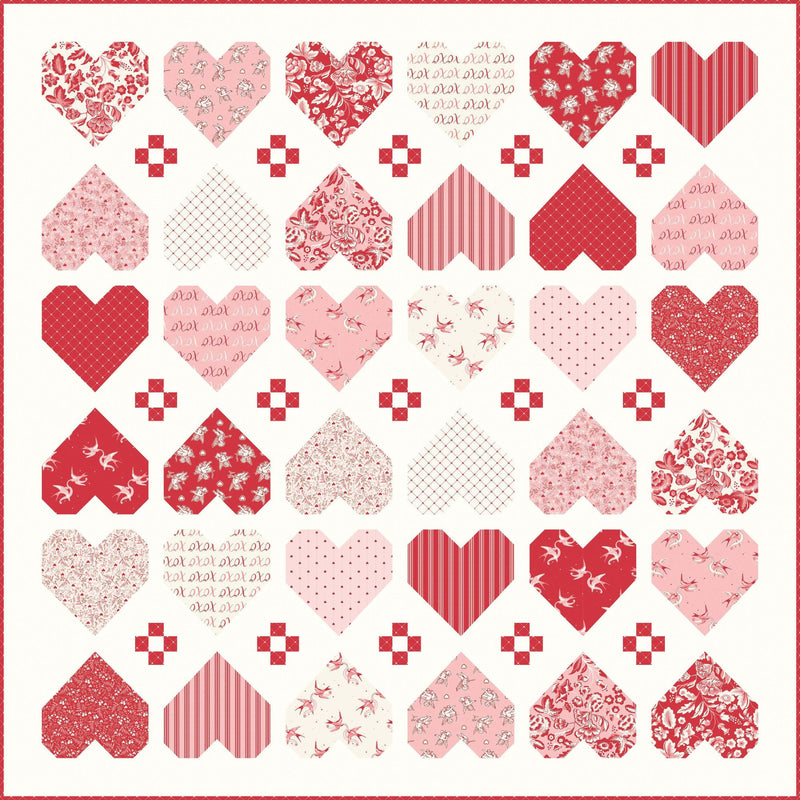 Heartwarming Quilt Pattern by Wendy Sheppard | P180-HEARTWARMING