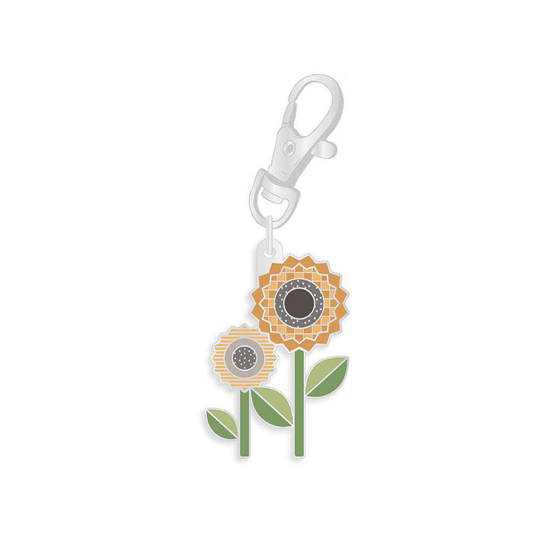 Lori Holt Sunflower Enamel Happy Charm for Autumn Collection by Lori Holt for Riley Blake Designs | ST-34994