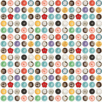 PRESALE She Who Sews–The Maker Button Box White Yardage by J. Wecker Frisch for Riley Blake Designs | C18530-WHITE