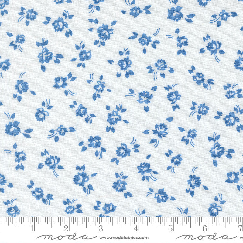 PRESALE Blueprint Grace White Harbor Yardage by Camille Roskelley for Moda Fabrics | 55331 11