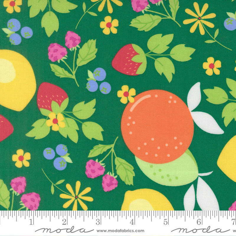Fruit Salad Fruits Emerald Yardage by Corey Yoder for Moda Fabrics | 29240 21