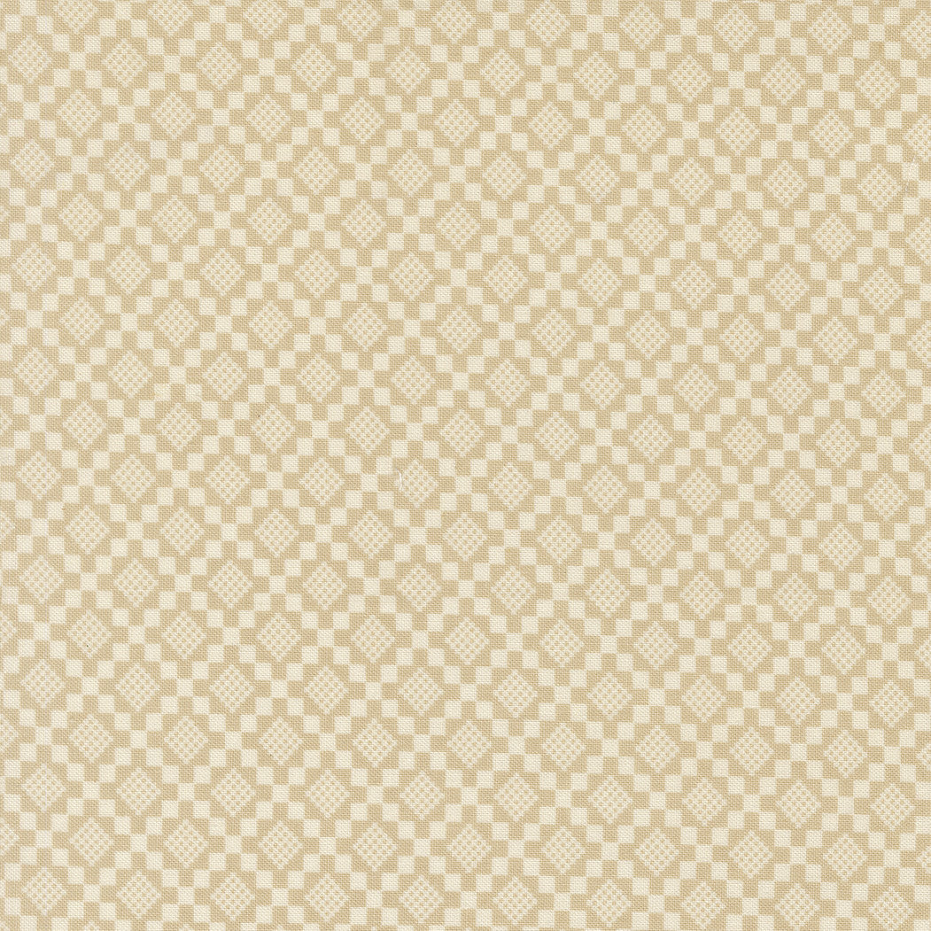 PRESALE True Love Checkmate Oatmeal Yardage by Lella Boutique for Moda Fabrics | 5265 12