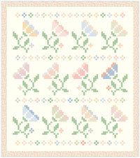 Blooming Stitches Quilt Pattern by Heather Briggs of My Sew Quilty Life | MSQL 160