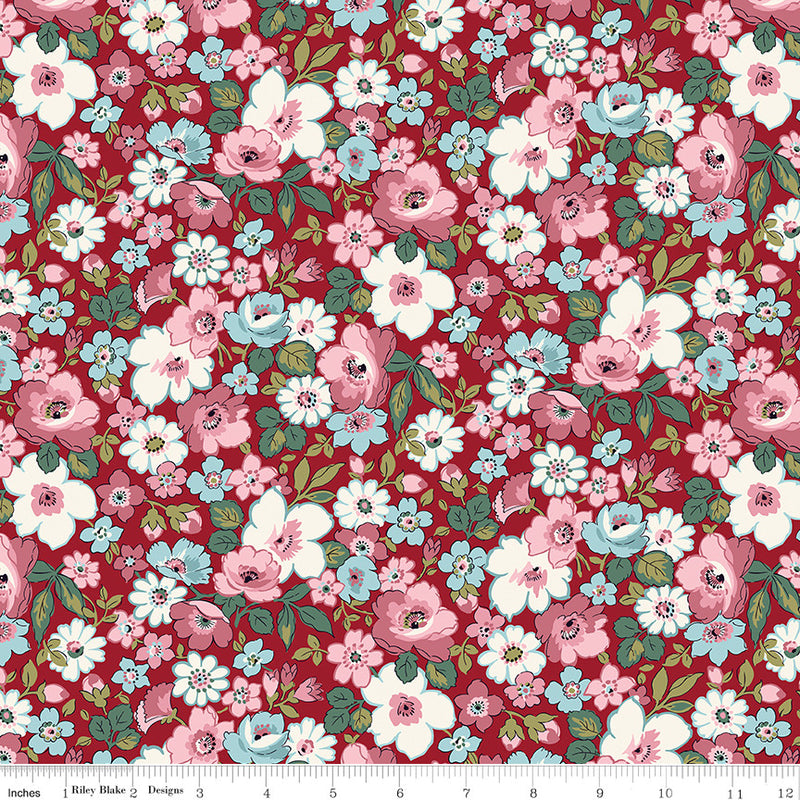 Liberty Fabrics Heirloom Collection 4 Hedgerow Bloom C Yardage for Riley Blake Designs | 016668110C