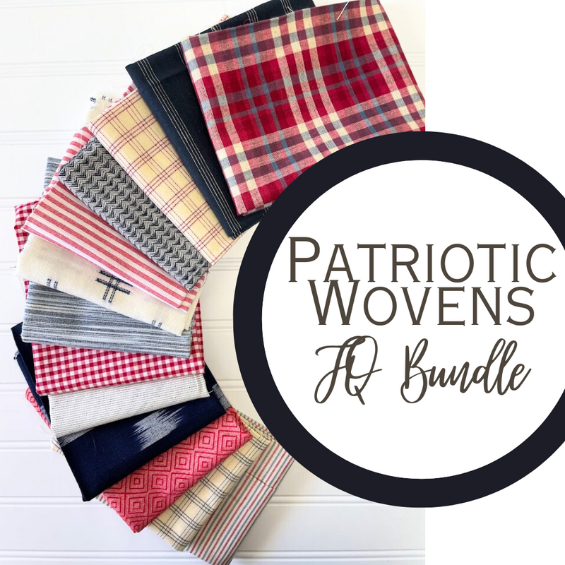 Sale! Patriotic Wovens Fat Quarter Bundle | Custom Bundle | 100% Cotton | Moda High Quality Woven Fabrics | 13 FQs