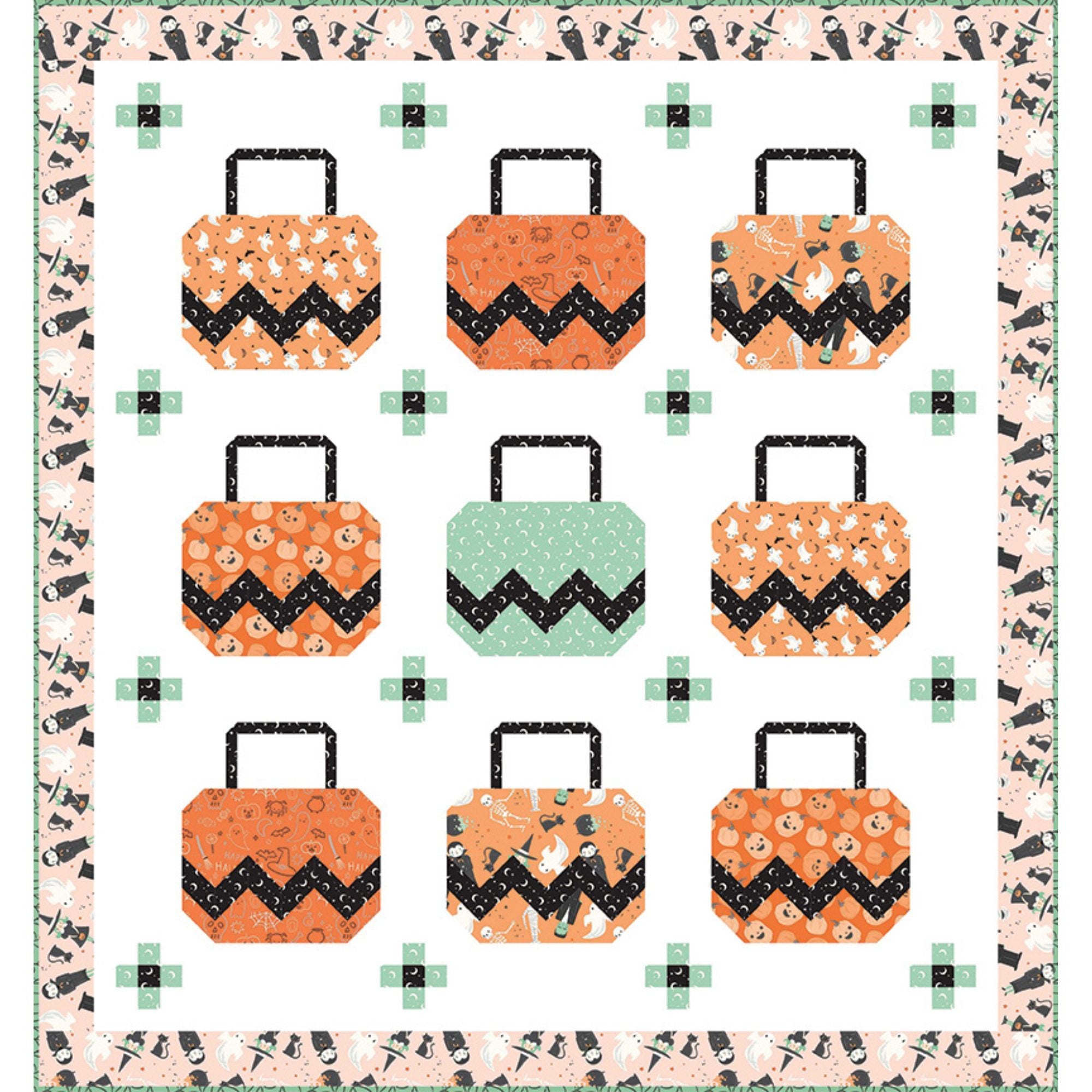 No Tricks All Treats Quilt Pattern by Wendy Sheppard | P180-NOTRICKS