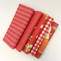 Fruit Salad Custom Fat Quarter Bundle Flamingo Red by Corey Yoder for Moda Fabrics | 5 FQs | Curated Bundle