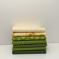 Sally's Stitches Custom Fat Quarter Bundle Green Honey by Betsy Chutchian for Moda Fabrics | 7 FQs | Curated Bundle