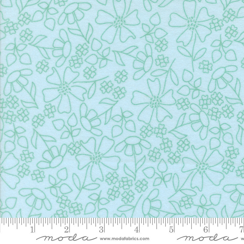Sherbet Sunshine Flannel Sunshine Sketch Sky Yardage by Corey Yoder for Moda Fabrics | 29223 21F