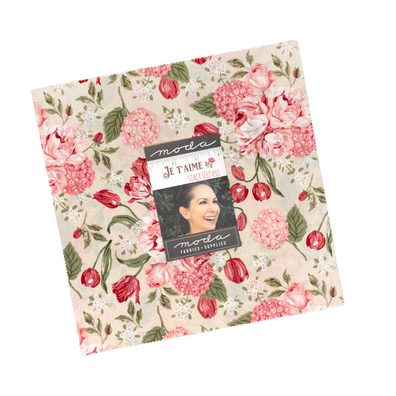 PRESALE Je T'aime Layer Cake 10" by Stacy Iest Hsu for Moda Fabrics | 42 Pcs | 20990LC