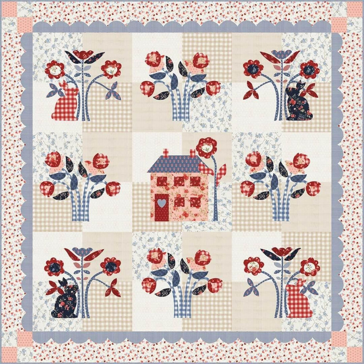 PRESALE Blossom Jubilee Quilt Kit Boxed by Bunny Hill Designs for Moda Fabrics | KIT3090