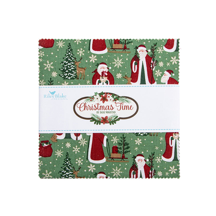 Christmas Time 5" Stacker by Dani Mogstad for Riley Blake Designs | 42 Pcs | 5-17820-42