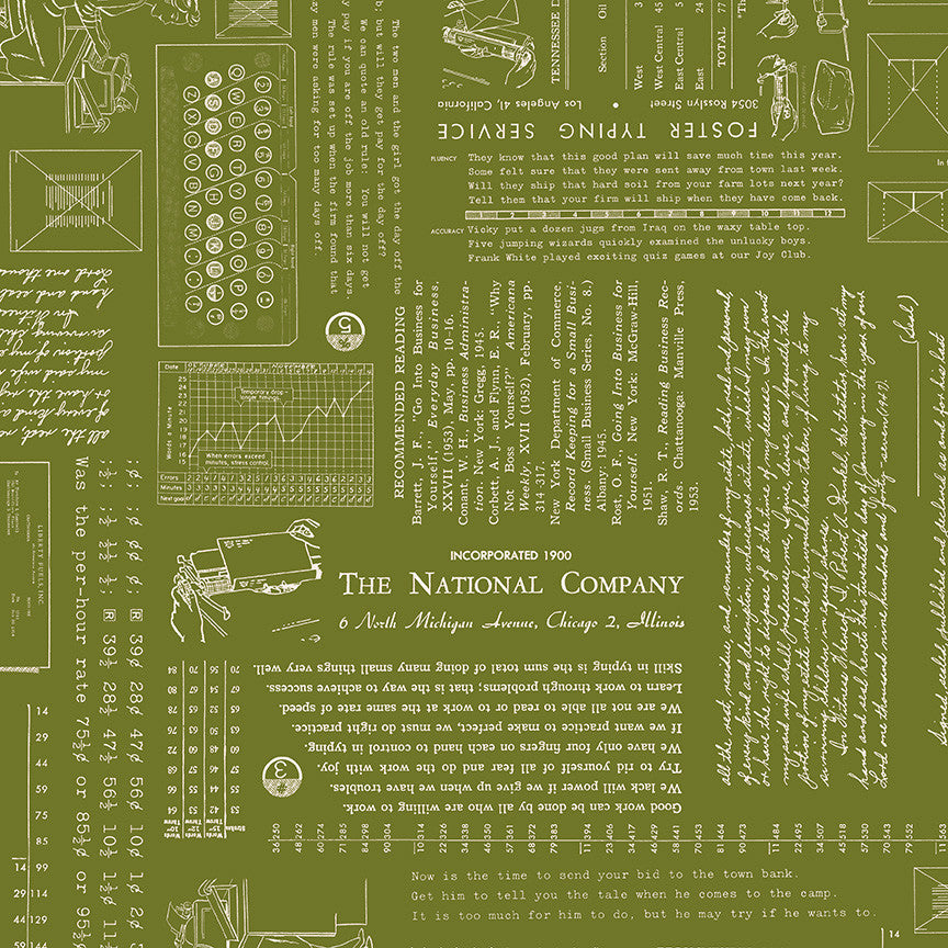 TYPE/ography Parsley Yardage by Lori Holt of Bee in My Bonnet for Riley Blake Designs | C16850-PARSLEY