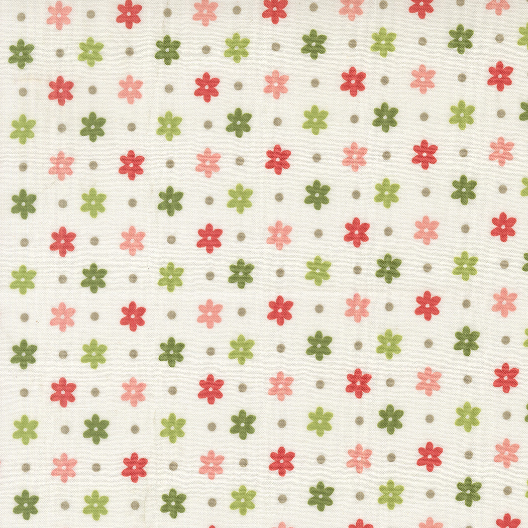 PRESALE Poinsettia and Pear Daisy Dot Cloud Yardage by Sherri & Chelsi for Moda Fabrics | 37713 11