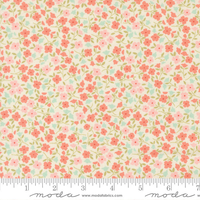 PRESALE Sunbonnet Wild Blooms Porcelain Yardage by Heather Briggs of My Sew Quilty Life for Moda Fabrics | 31766 11