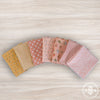 Dainty Meadow Custom Fat Quarter Peach Butterscotch Colorway Bundle by Heather Briggs | Curated Bundle 7 FQs