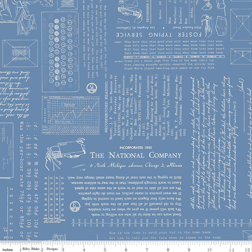 TYPE/ography Dusk Yardage by Lori Holt of Bee in My Bonnet for Riley Blake Designs | C16850-DUSK