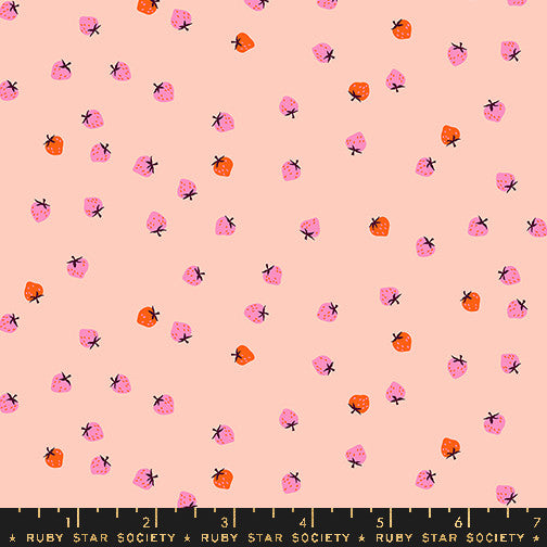 PRESALE Strawberry Pale Peach Mini Berry Yardage by Kimberly Kight for Ruby Star Society | RS3086 16