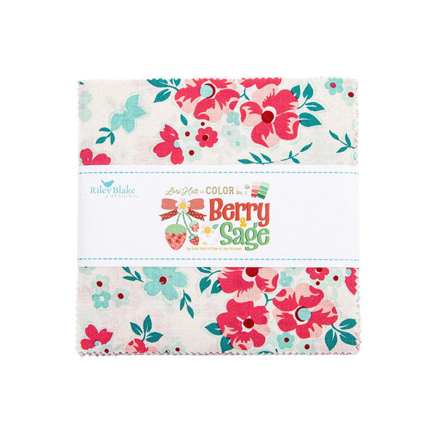 PRESALE Berry & Sage 5" Stacker by Lori Holt of Bee in My Bonnet | 42 Pcs | 5-17380-42