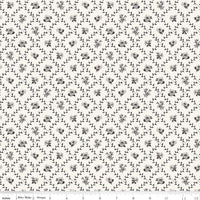 PRESALE Ink & Ivory Flower Trellis Ivory Yardage by the RBD Designers for Riley Blake Designs | C16912-IVORY