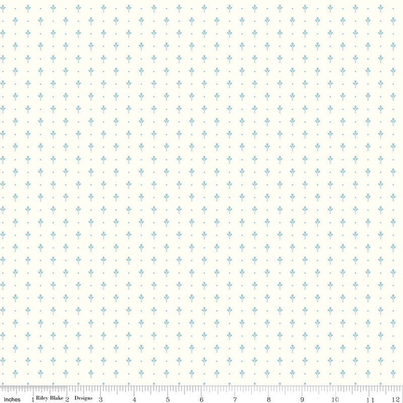 Mary Catherine Petals Cloud Yardage by Amy Smart for Riley Blake Designs | C16707-CLOUD