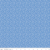 PRESALE Penelope Mini Stems Blue Yardage by My Mind's Eye for Riley Blake Designs | C16646-BLUE