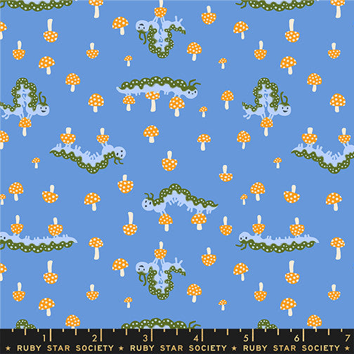 PRESALE Hello Alice Lindley Blue Yardage by Sarah Watts for Ruby Star Society | RS2127 12