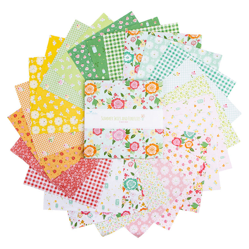 PRESALE Summer Skies and Fireflies 10" Stacker by Gracey Larson for Riley Blake Designs | 42 Precut 10" Squares