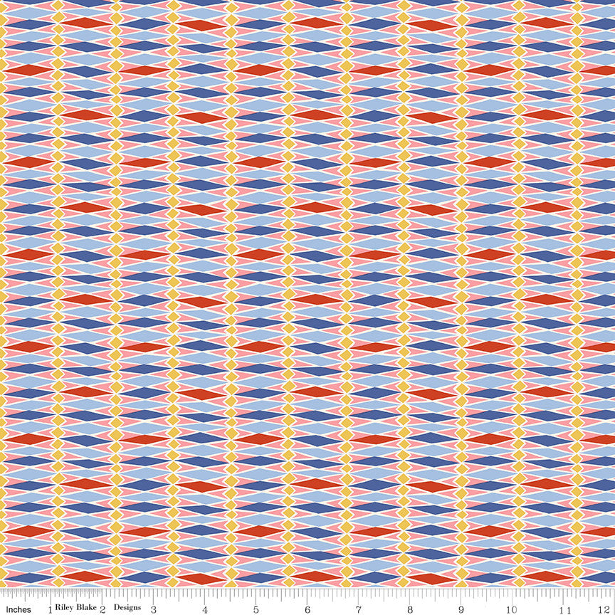 Summer Fair Fairground Stripe A by Liberty Fabrics for Riley Blake Designs | 01667503A